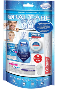 Oral Care On The Go 6 pc Hygiene Kit