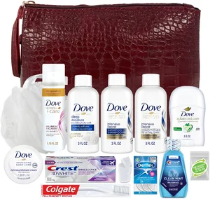 Convenience Kits International Women’s Premium 14pc Travel Kit featuring Dove