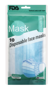 10 Count Protective Disposable Face Masks