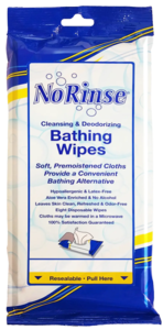 No Rinse Bathing Wipes