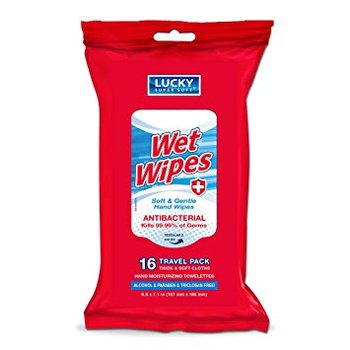 Wet Wipes (Antibacterial) 16 ct.