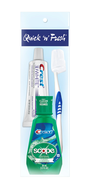 Unisex Oral Hygiene Kit 4 pc