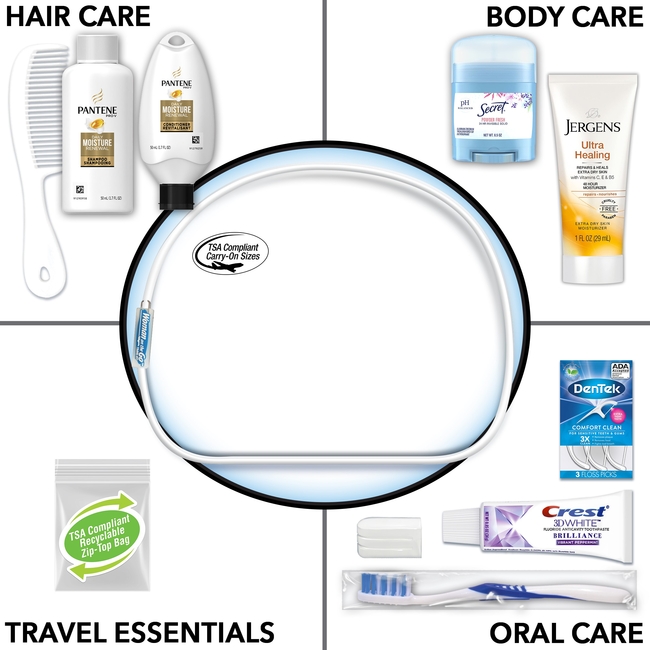 Women’s Deluxe 11 pc Pantene Travel Kit